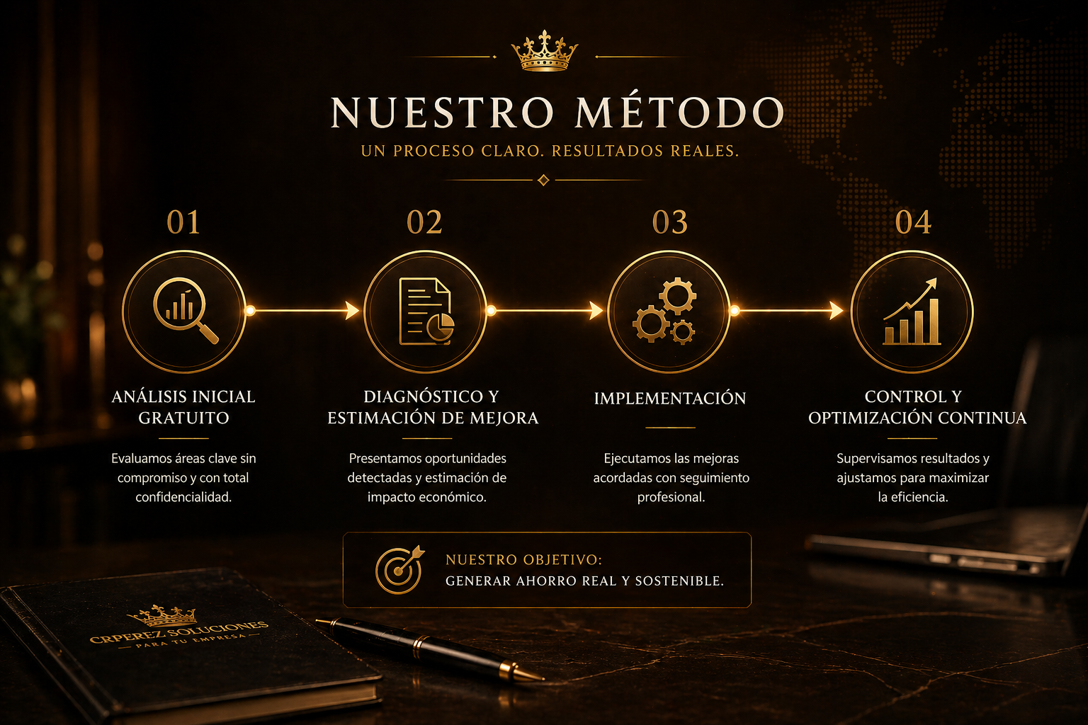 Método de trabajo estructurado en cuatro pasos